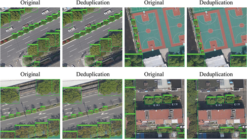 Figure 11. Comparison between original and deduplicated outputs.