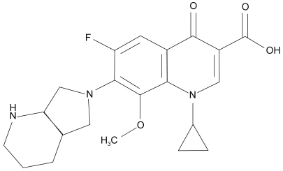 Figure 2 Moxifloxacin molecule