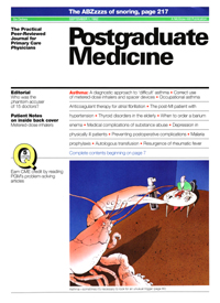 Cover image for Postgraduate Medicine, Volume 92, Issue 3, 1992
