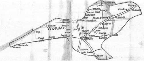 Figure 3. The map of the study area—Wukari LGA (Source: Google Map: Retrieved February 2018).