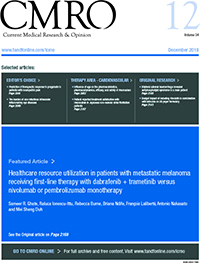 Cover image for Current Medical Research and Opinion, Volume 34, Issue 12, 2018