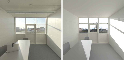 Fig. 8. Photograph of the (left) real space taken from the participant’s viewpoint and the (right) corresponding virtual environment.