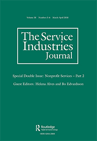 Cover image for The Service Industries Journal, Volume 38, Issue 5-6, 2018