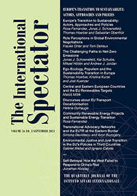 Cover image for The International Spectator, Volume 56, Issue 3, 2021