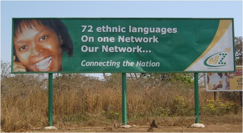 Figure 3. CellZ 72 Ethnic Languages advert (English, Ndola, August 2007).