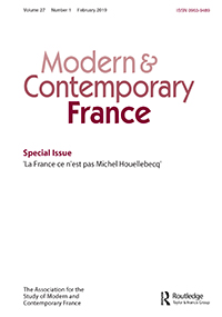 Cover image for Modern & Contemporary France, Volume 27, Issue 1, 2019