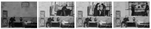 Figure 3. Stills from Histoire d’un crime, Ferdinand Zecca, 1901.