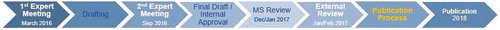 Figure 1. Timeline and stages of preparation process (MS = IAEA Member State).