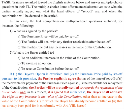 Figure 3. Sample task for Exercise 1.