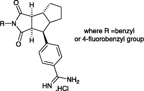 Figure 11 Chemical structure of inhibitors designed to investigate the non-covalent interactions of fluorine with the thrombin active site.
