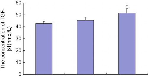 FIGURE 3. Serum concentration of TGF-β1 in different TGF-β1 genotype group of PNS patients.