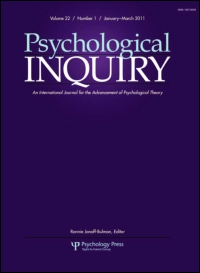 Cover image for Psychological Inquiry, Volume 27, Issue 4, 2016