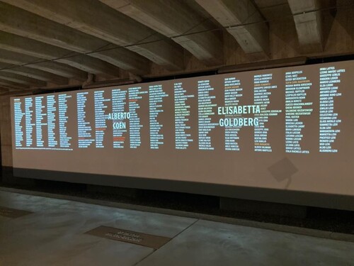 Figure 4. The wall of names.
