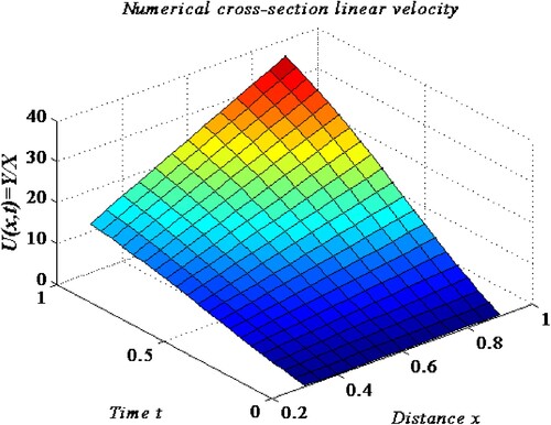 Figure 2. The VIM solution obtained by two steps of calculation for the blood flow model takes into account the elastic properties of the arteries.