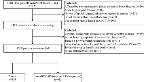 Figure 1 Flow diagram for screening patients.