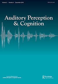 Cover image for Auditory Perception & Cognition, Volume 2, Issue 4, 2019