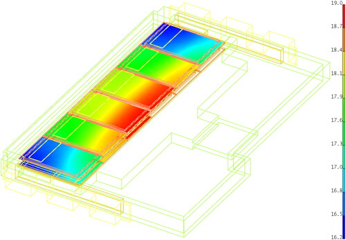 Figure 5. Thermal analysis temperature mapping image.