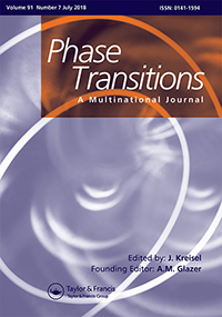 Cover image for Phase Transitions, Volume 91, Issue 7, 2018