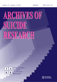 Cover image for Archives of Suicide Research, Volume 23, Issue 4, 2019