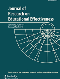 Cover image for Journal of Research on Educational Effectiveness, Volume 12, Issue 1, 2019