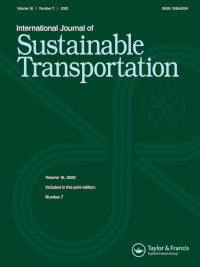 Cover image for International Journal of Sustainable Transportation, Volume 16, Issue 7, 2022