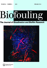 Cover image for Biofouling, Volume 34, Issue 6, 2018