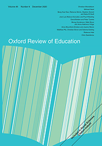 Cover image for Oxford Review of Education, Volume 46, Issue 6, 2020