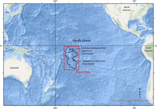 Figure 1. Location map of the Cook Islands.