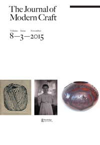 Cover image for The Journal of Modern Craft, Volume 8, Issue 3, 2015