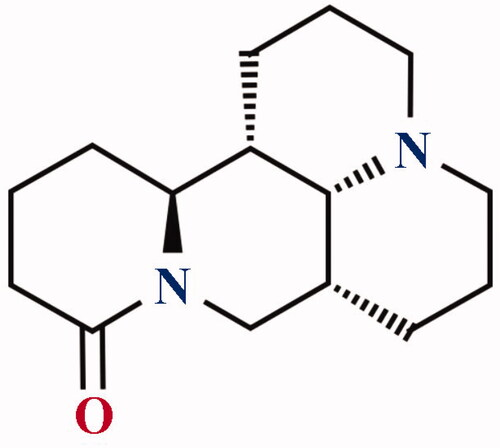 Figure 1. Chemical structure of matrine.