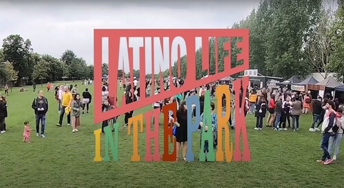 FIGURE 1 Festivity and inclusivity: Latino Life in the Park. This documentary was produced by the authors in conjunction with Tamanna Jahan, a local filmmaker. View the documentary on YouTube: https://www.youtube.com/watch?v=7Bsrkhq_VVs.