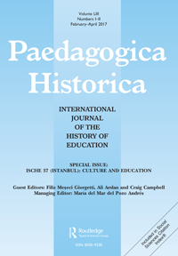 Cover image for Paedagogica Historica, Volume 53, Issue 1-2, 2017