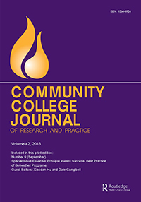 Cover image for Community College Journal of Research and Practice, Volume 42, Issue 9, 2018