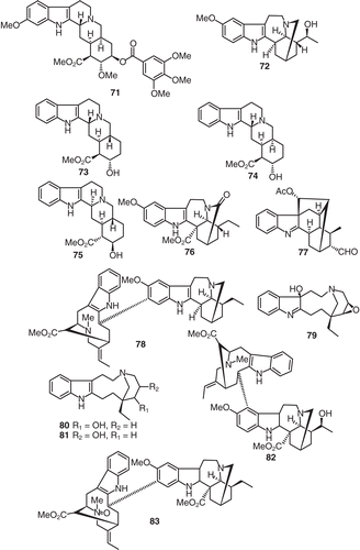 Figure 7.  Structures of compounds 71–83.