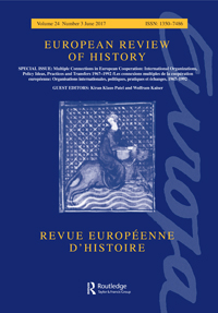 Cover image for European Review of History: Revue européenne d'histoire, Volume 24, Issue 3, 2017