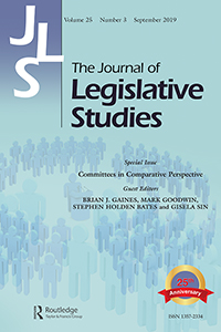 Cover image for The Journal of Legislative Studies, Volume 25, Issue 3, 2019