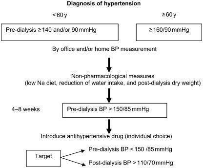 Figure 1 Proposal for management of high blood pressure in hemodialysis.