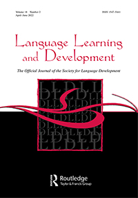 Cover image for Language Learning and Development, Volume 18, Issue 2, 2022