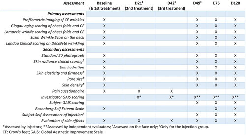 Figure 1. Study treatments and assessments.