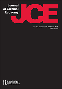 Cover image for Journal of Cultural Economy, Volume 8, Issue 5, 2015