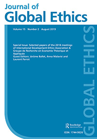 Cover image for Journal of Global Ethics, Volume 15, Issue 2, 2019