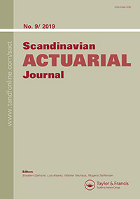 Cover image for Scandinavian Actuarial Journal, Volume 2019, Issue 9, 2019