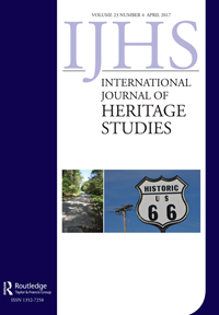 Cover image for International Journal of Heritage Studies, Volume 23, Issue 4, 2017