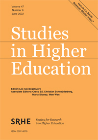Cover image for Studies in Higher Education, Volume 47, Issue 6, 2022