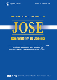 Cover image for International Journal of Occupational Safety and Ergonomics, Volume 29, Issue 3, 2023