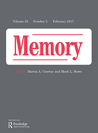 Cover image for Memory, Volume 25, Issue 2, 2017