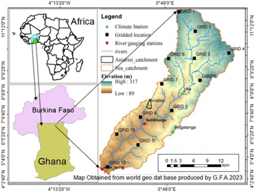 Figure 1. Map of the study area with the heterogeneous landscape.