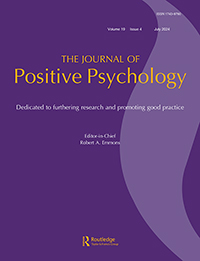 Cover image for The Journal of Positive Psychology, Volume 19, Issue 4, 2024