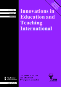 Cover image for Innovations in Education and Teaching International, Volume 54, Issue 4, 2017