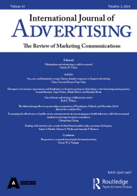 Cover image for International Journal of Advertising, Volume 43, Issue 2, 2024
